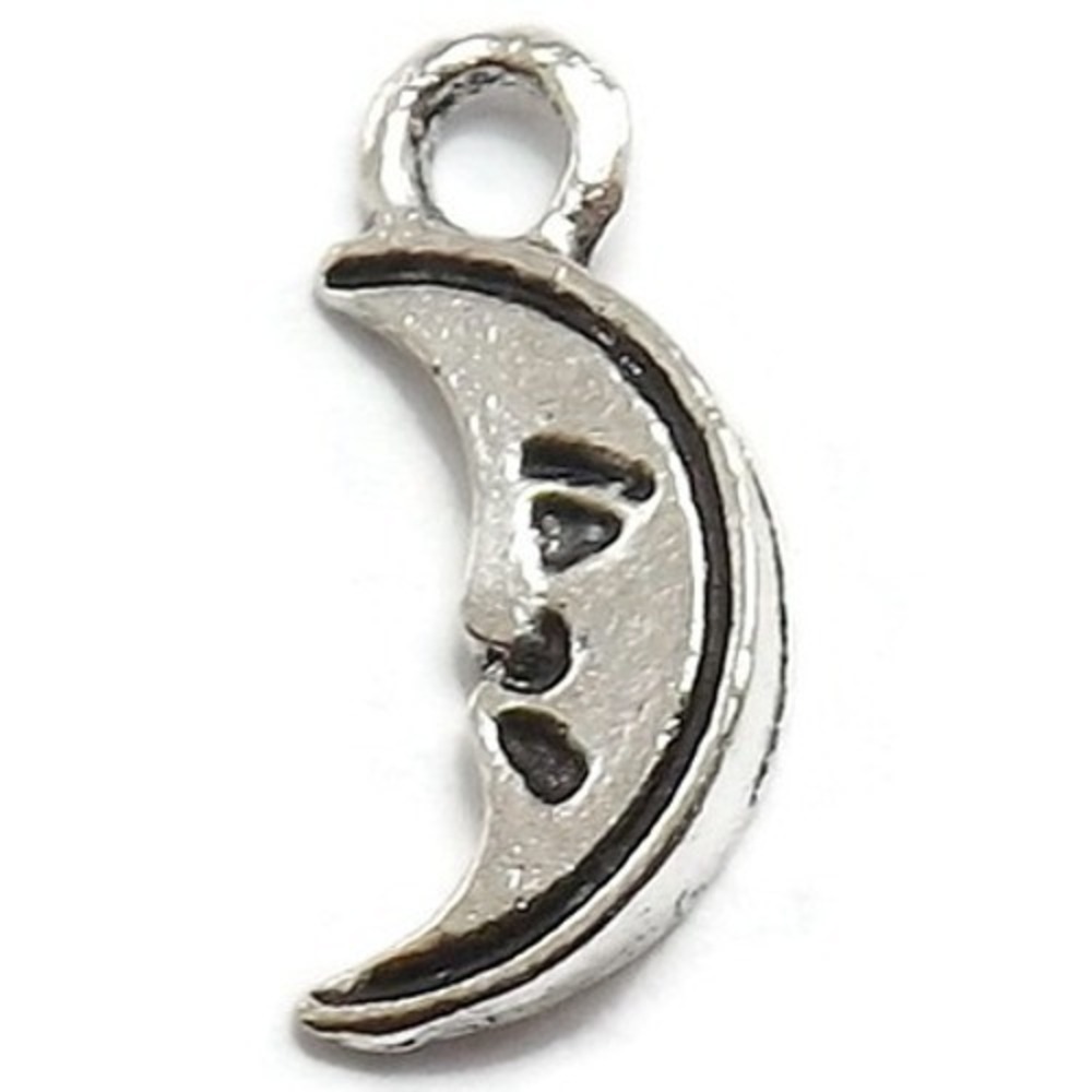 20pcs Small Moon Charms,‎ jewelry making supplies